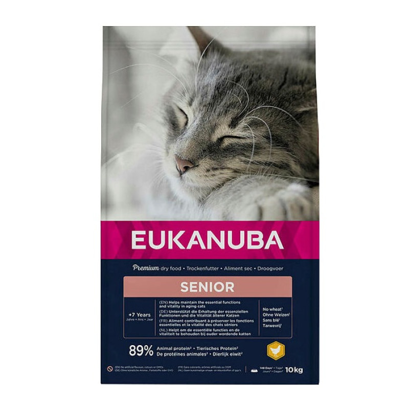 Sausā barība kaķiem - Eukanuba CAT Senior TOP CONDITION 7+ Chicken 10 kg